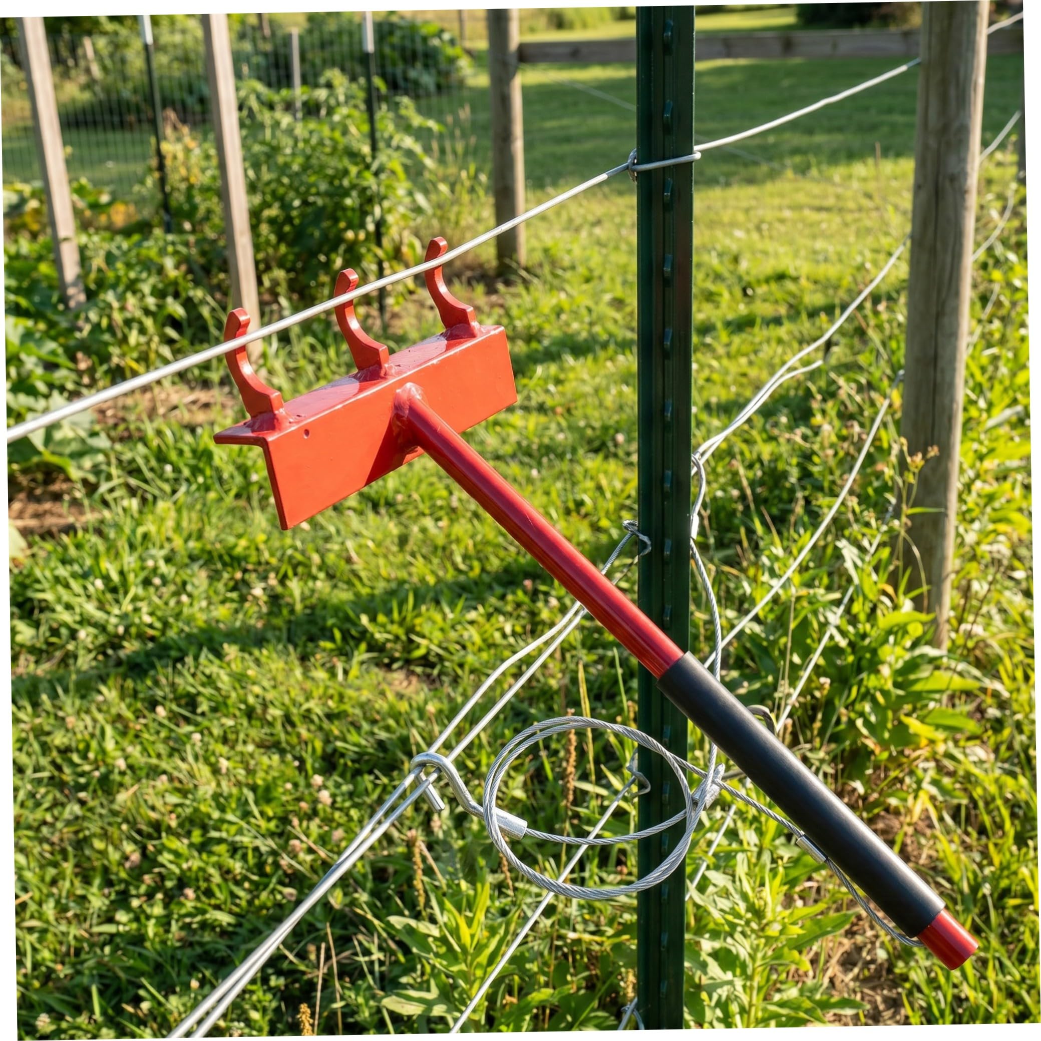 Tenditore per Rete Recinzione Capacità di Trazione 300 Lbs in Acciaio Inossidabile con Ganci Regolazione Tensione Liscia, per Spazi Esterni e Aree Agricole