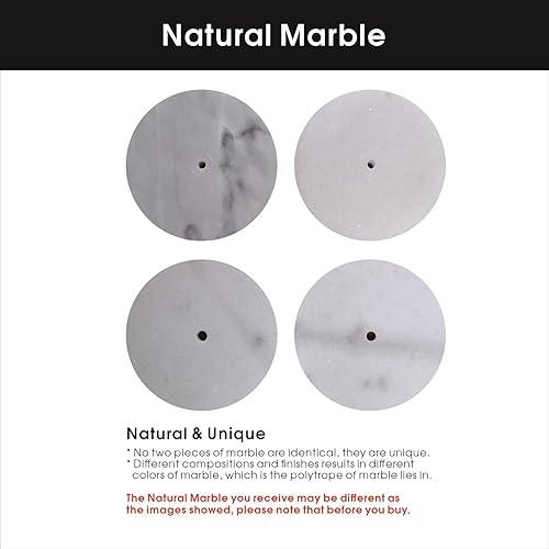 Miniatura 7 de Soporte para toallas de papel para encimera con base de mármol pesado, soporte de rollo de papel de pie para cocina y baño, con base pesada para