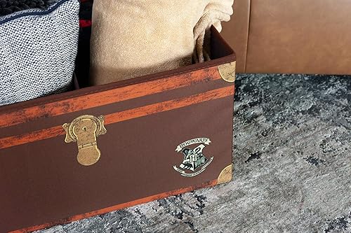 Miniatura 5 de Harry Potter Hogwarts - Baúl de almacenamiento plegable de 24 pulgadas, contenedor de cesta de tela, organizador de cubos con asas, organizador de