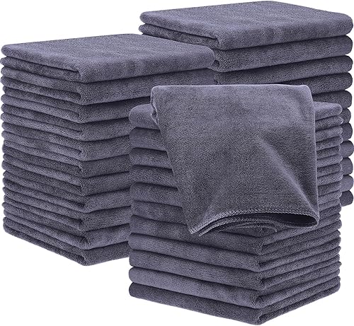 Miniatura 9 de Panelee 36 paquetes de toallas de microfibra absorbentes a prueba de blanqueador, resistentes a la decoloración, toallas de mano para gimnasio