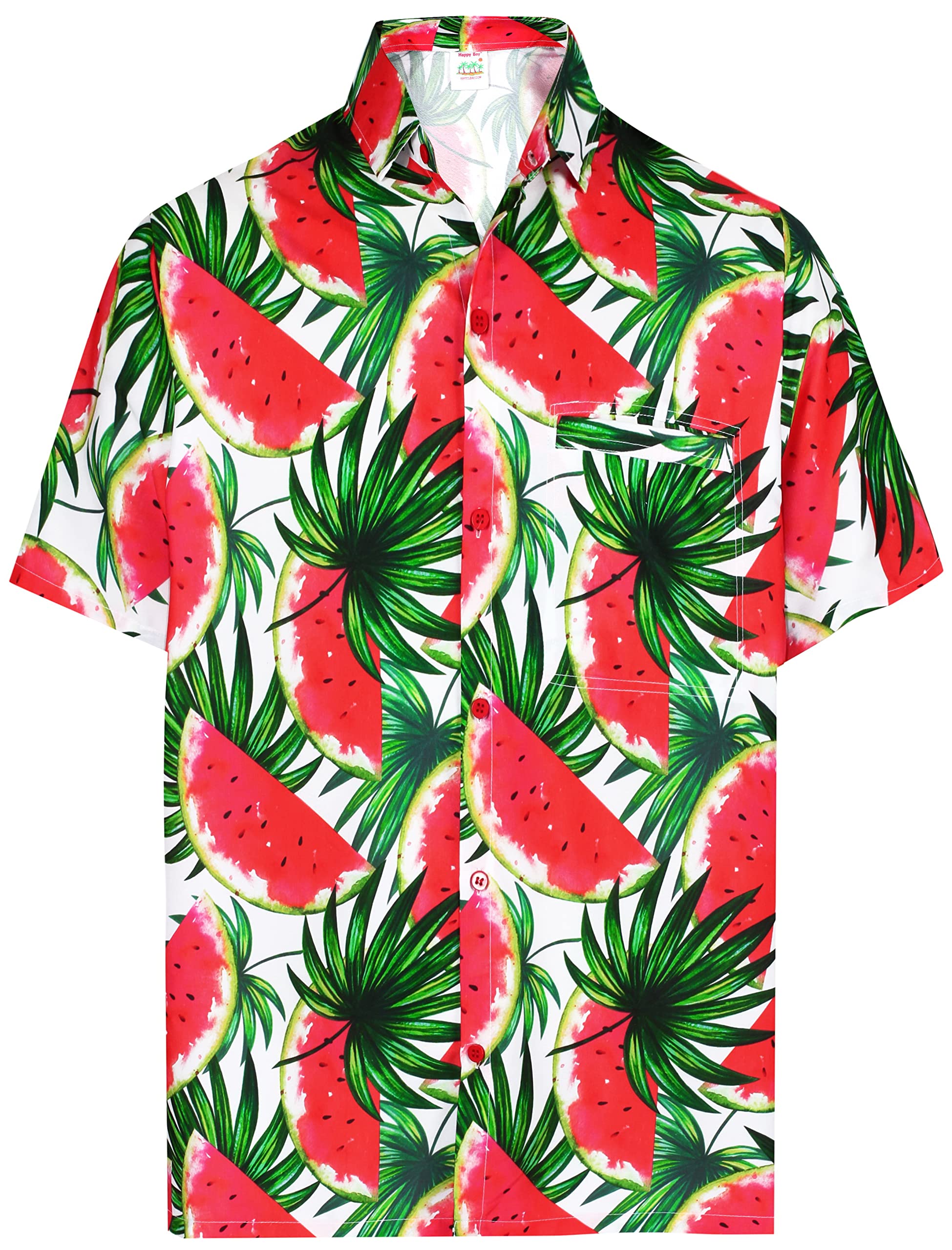 HAPPY BAY Men's Hawaiian Shirt Casual Collared