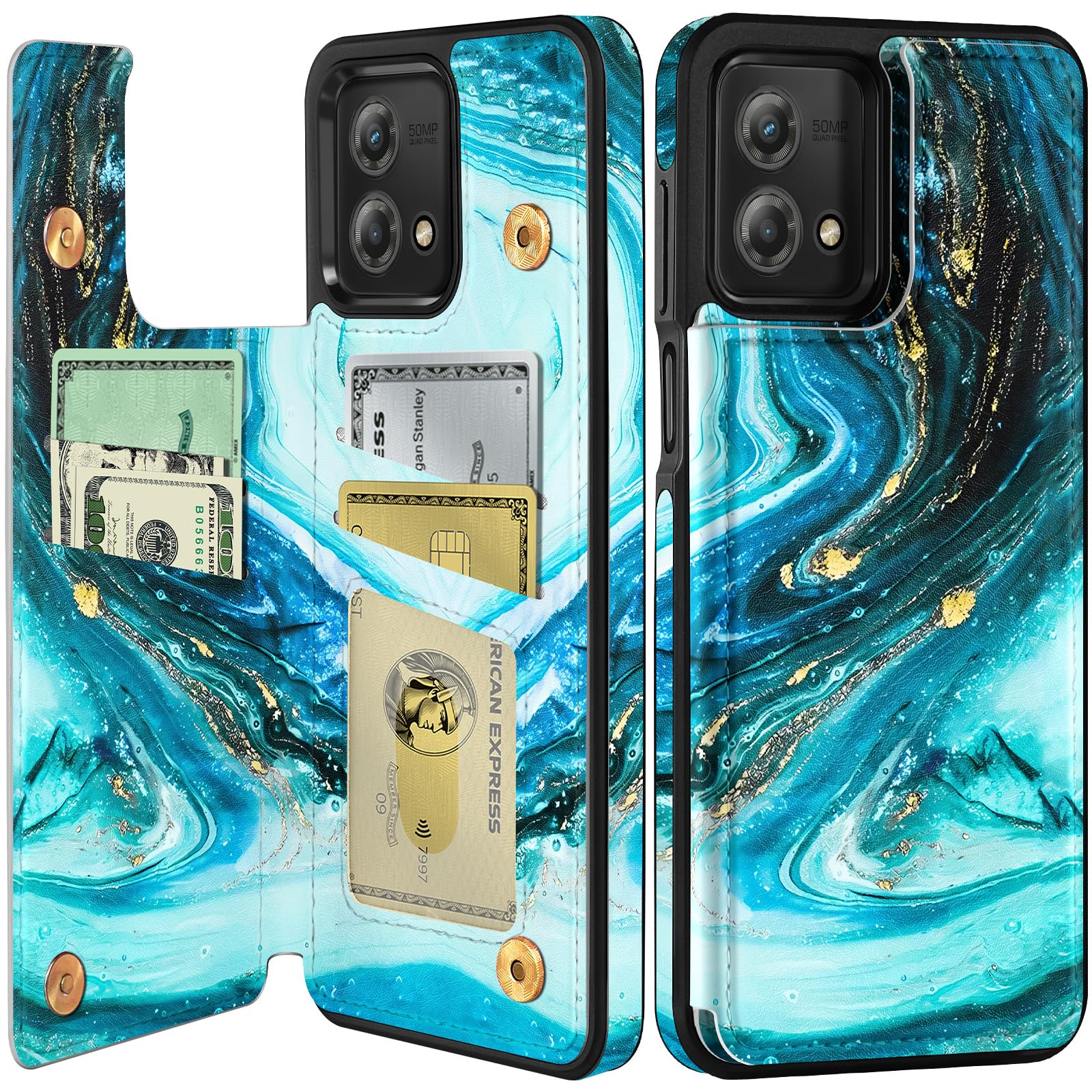 Shorogyt for Moto G Stylus 5G 2023 Wallet Case with Card Holder, Designer Marble Pattern Kickstand Back Flip Folio Leather Phone Cases for Motorola Moto G Stylus 5G 2023 for Women Men Girls