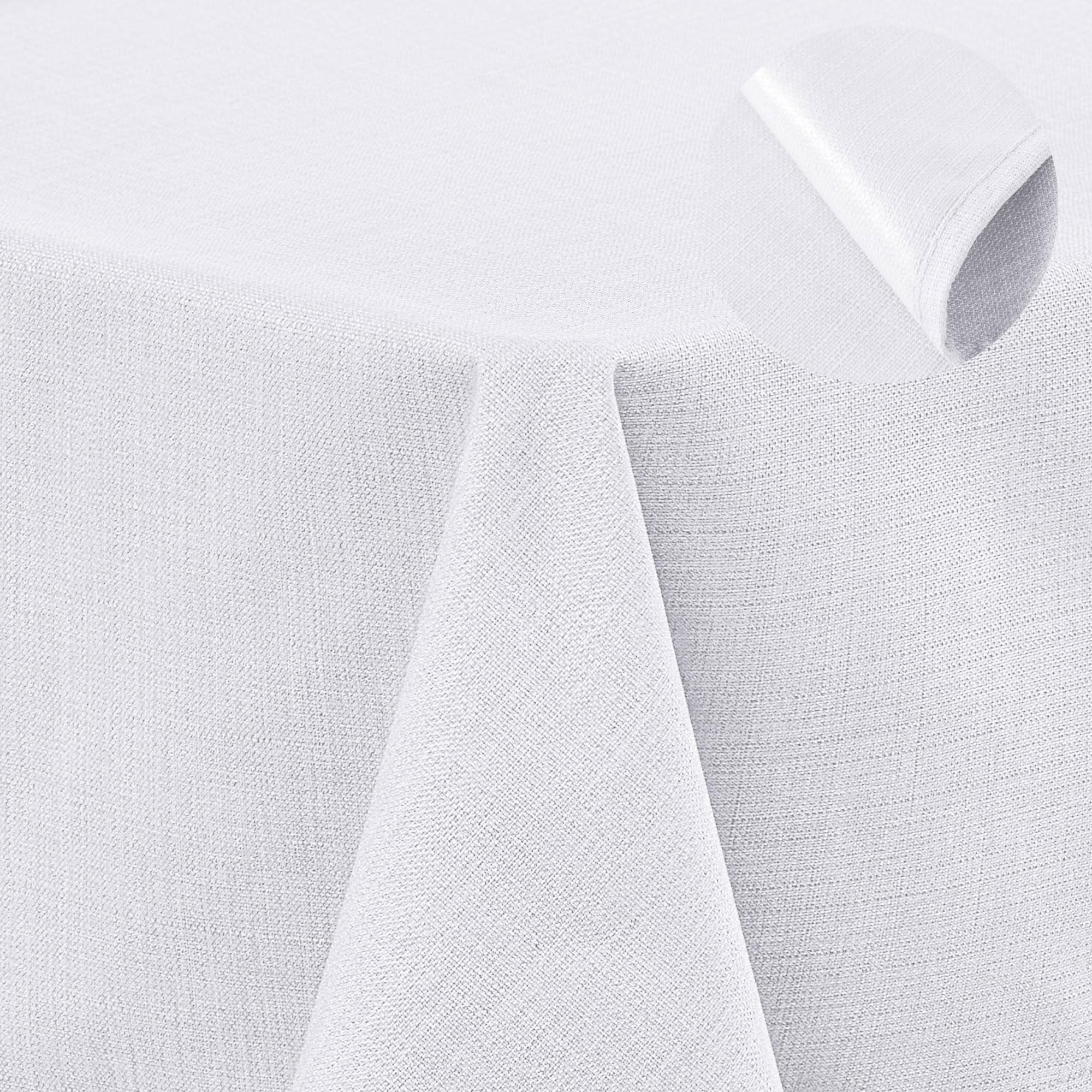 Deconovo Waterproof Table Cloth Faux Linen Wipeable Tablecloth 132x178cm โ image 1