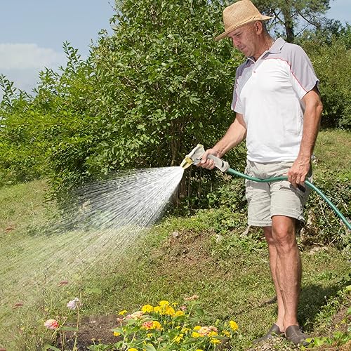 Miniatura 7 de CONTINUE Boquilla de manguera de jardín ajustable de alta presión con 4 modos de pulverización, boquilla de pulverización de metal 100% resistente