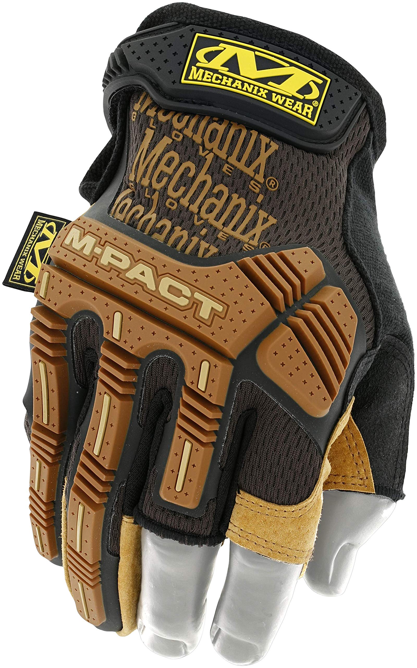 Mechanix Wear M-Pact® Leather Framer Gloves (Medium, Brown/Black)