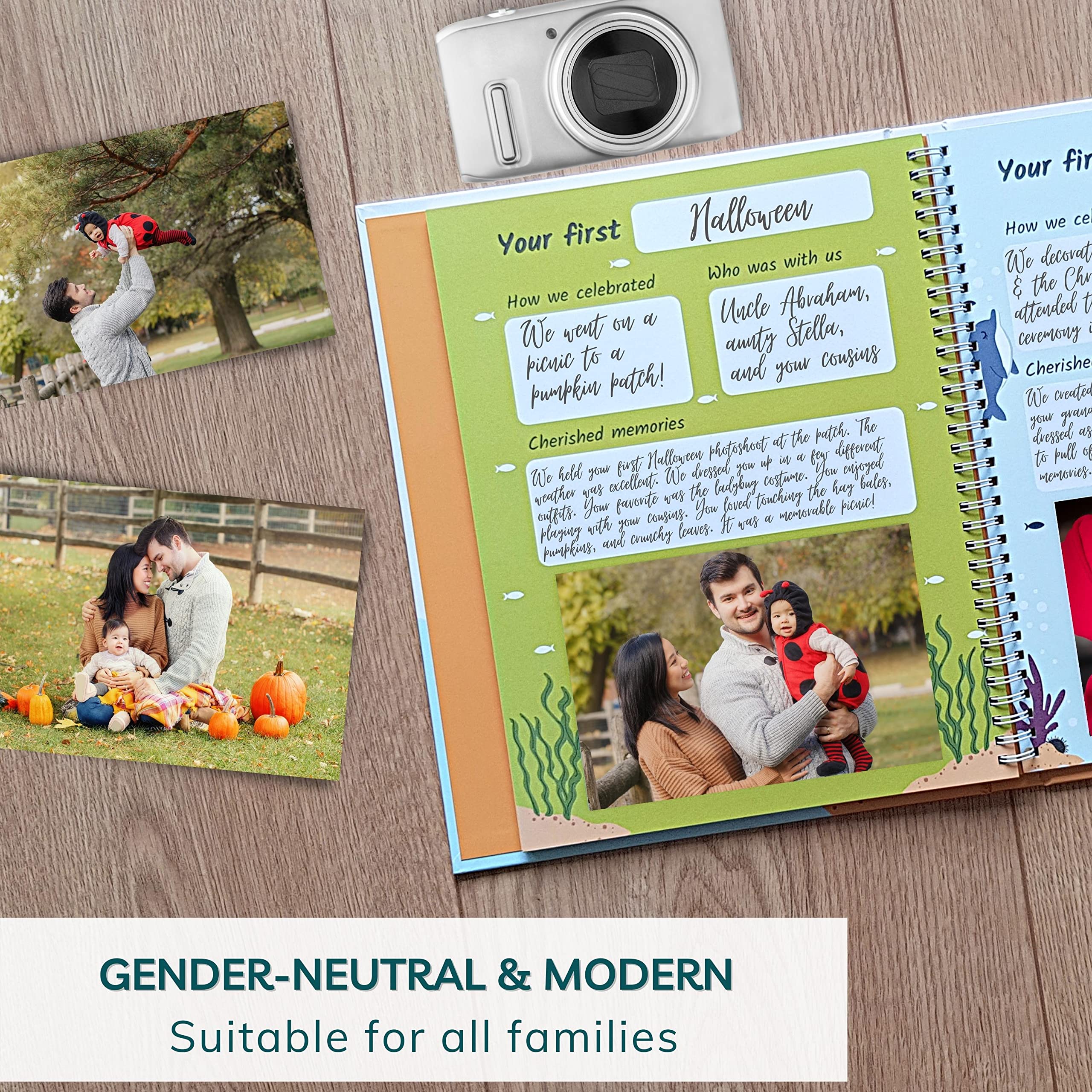 First Year Baby Memory Book Baby's Photo Album and Memory Books for