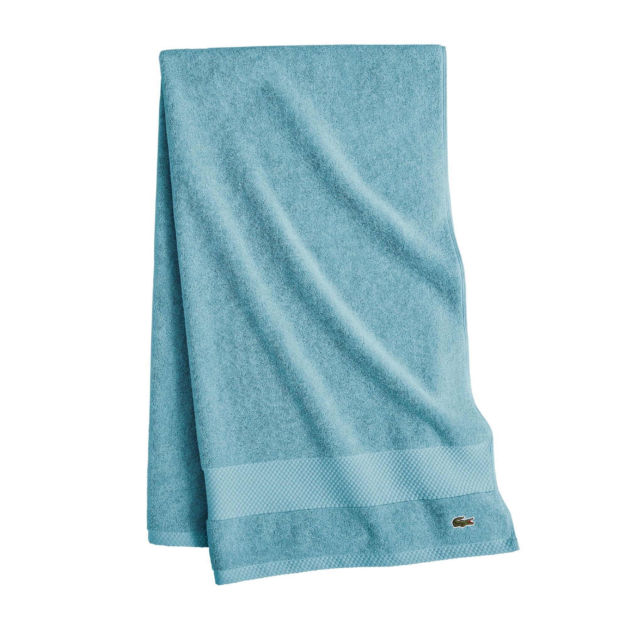 Lacoste Heritage Supima Cotton Bath Sheet Celestial 35 X 70