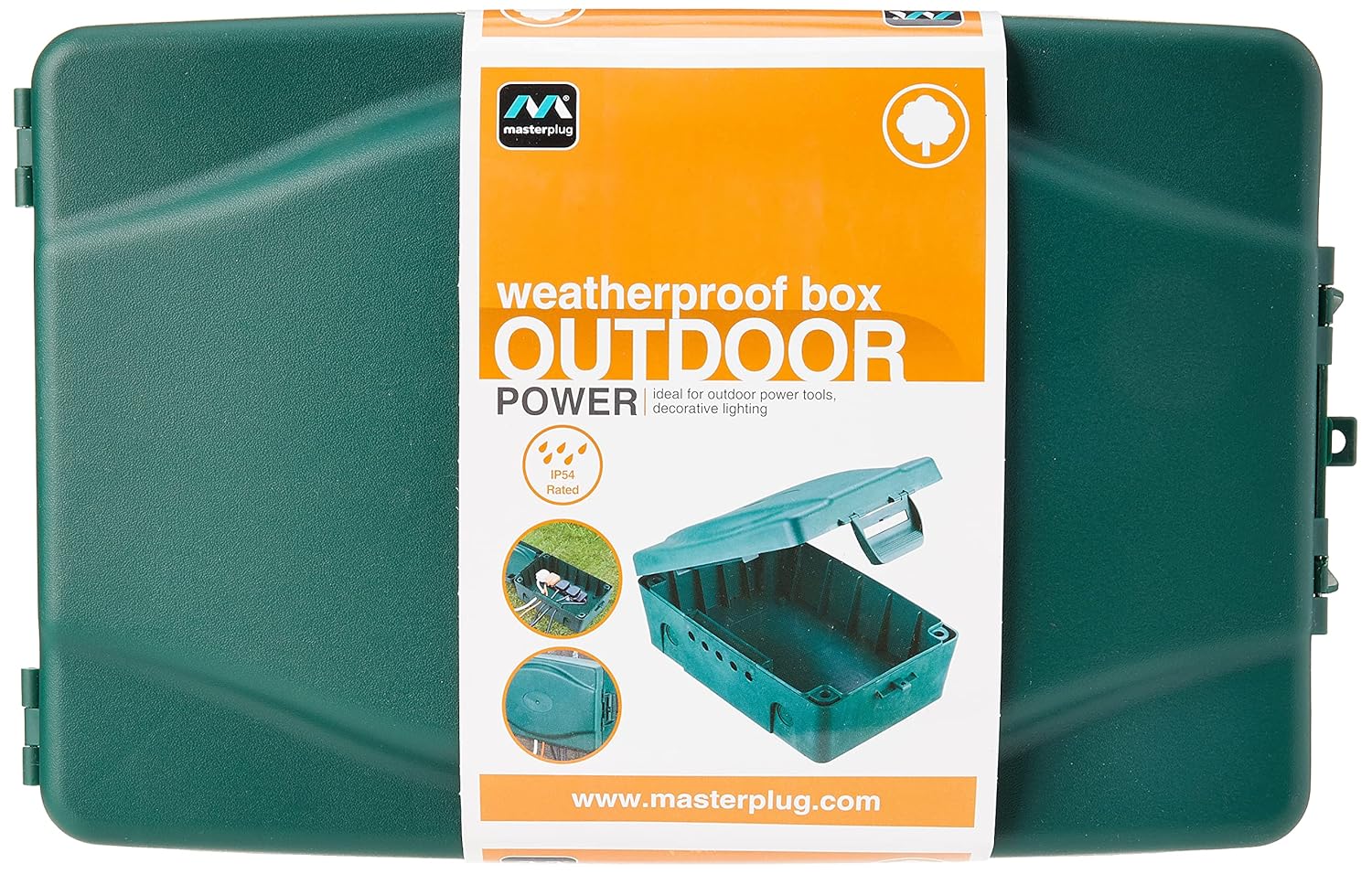 Masterplug ip54 weatherproof outdoor box Clearance
