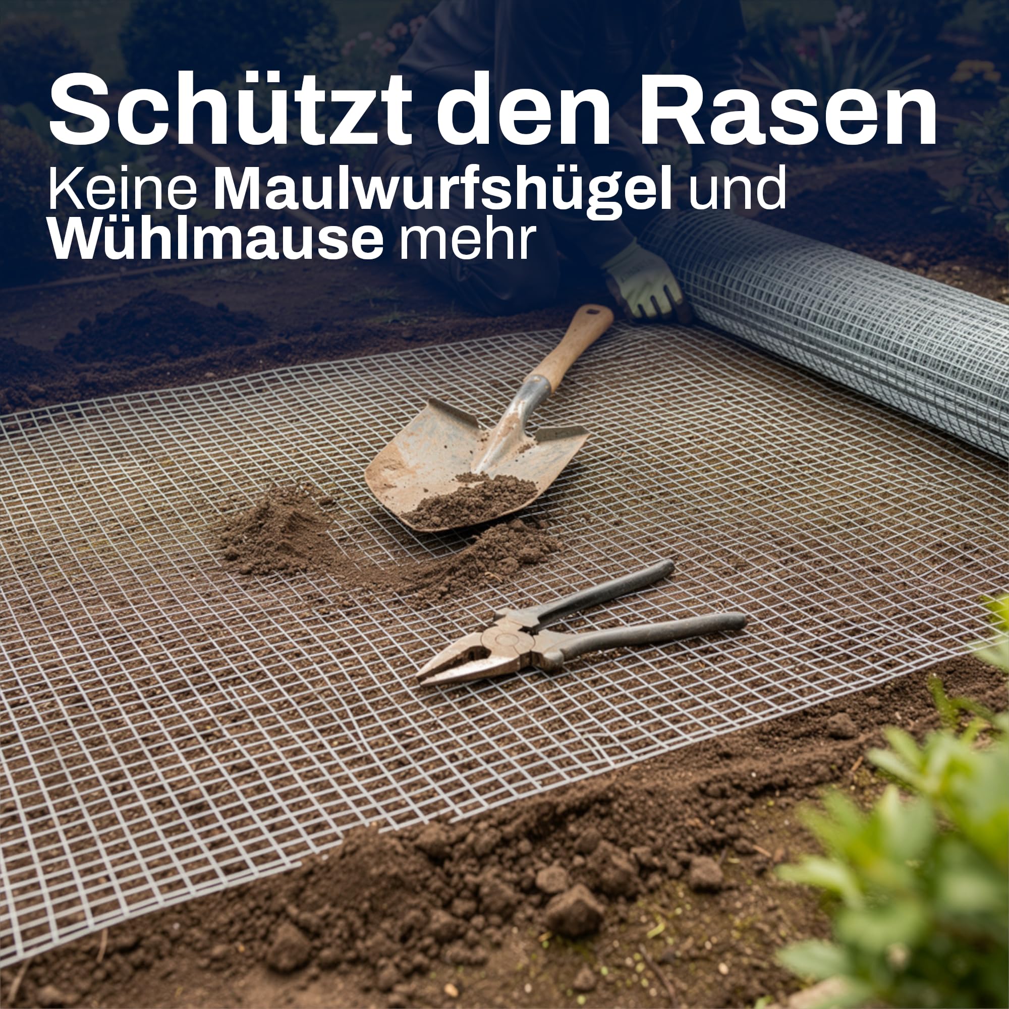 Wühlmausgitter, Volierengitter, Maulwurfsperre, Hasendraht, Drahtgitter, Schweissgitter Verzinkt Rolle Maschenweite 6 x 6 mm Länge 25 m Breite 1m Drahtstärke 0,6 mm