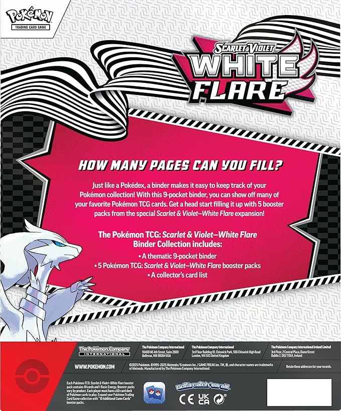 Pokemon TCG Scarlet & Violet 10.5 White Flare Binder Box miniatura 2