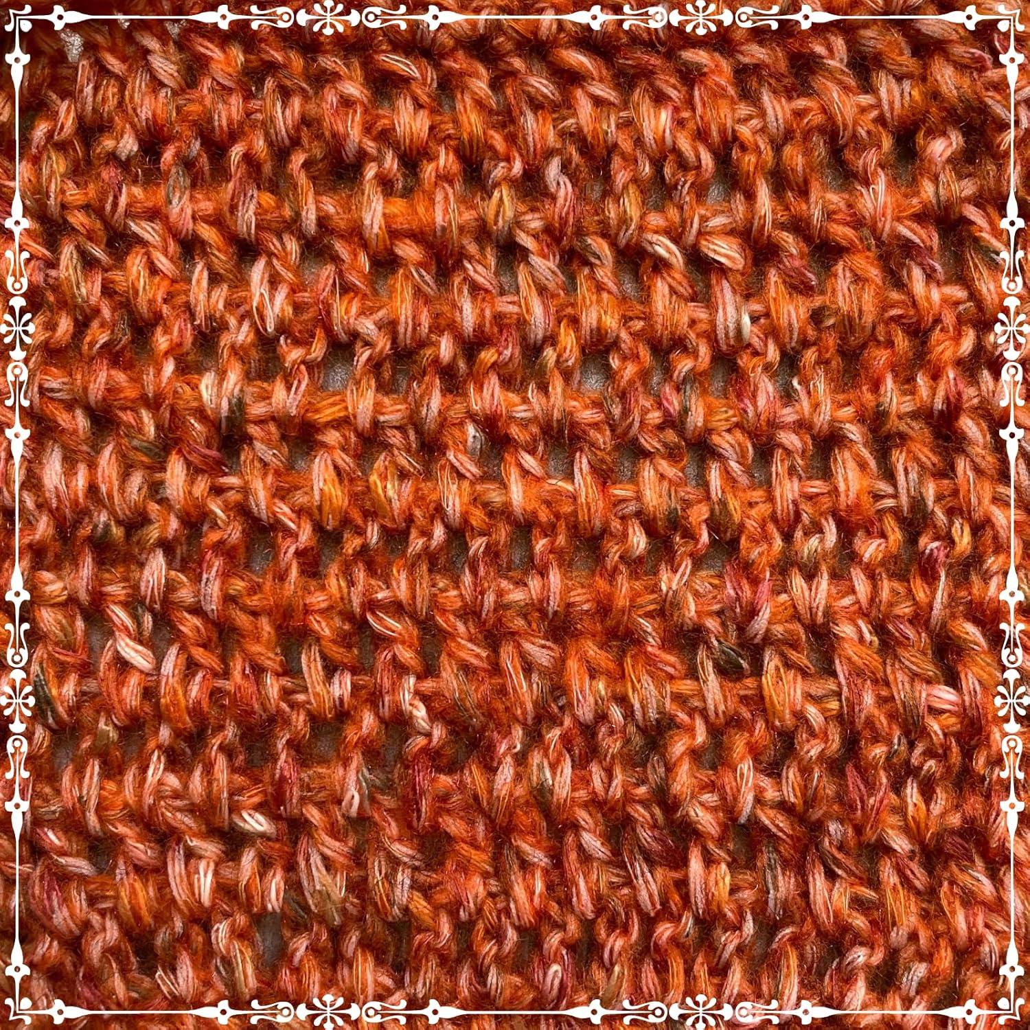 Cotton Alpaca Tweed Alpaca Yarn for Crocheting, 4-Pack (588Yds / 200G), Free Patterns - Tweed Yarn for Knitting - 3 DK Light Worsted Weight - Orange Pumpkin