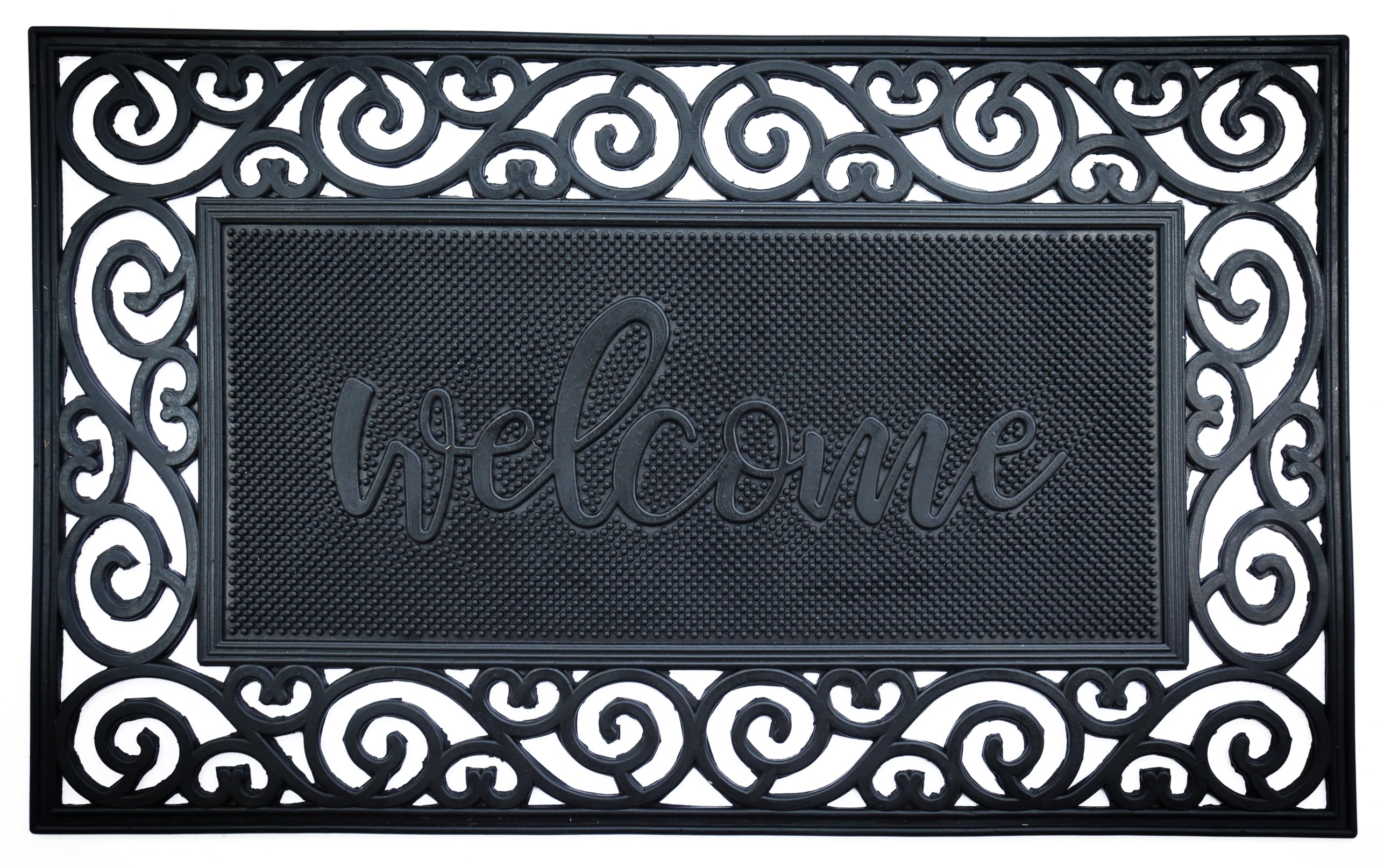 CAPACHO BORRACHA GARDEN 75X45CM WELCOME