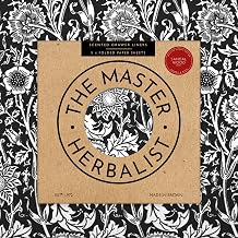 Sandalwood Scented Drawer Liners in a Black William Morris Pink & Rose Design | Gift Pack of 5 Large Folded Sheets (60 x 42cm) | Contains Sandalwood Essential Oil | Made in UK by The Master Herbalist|