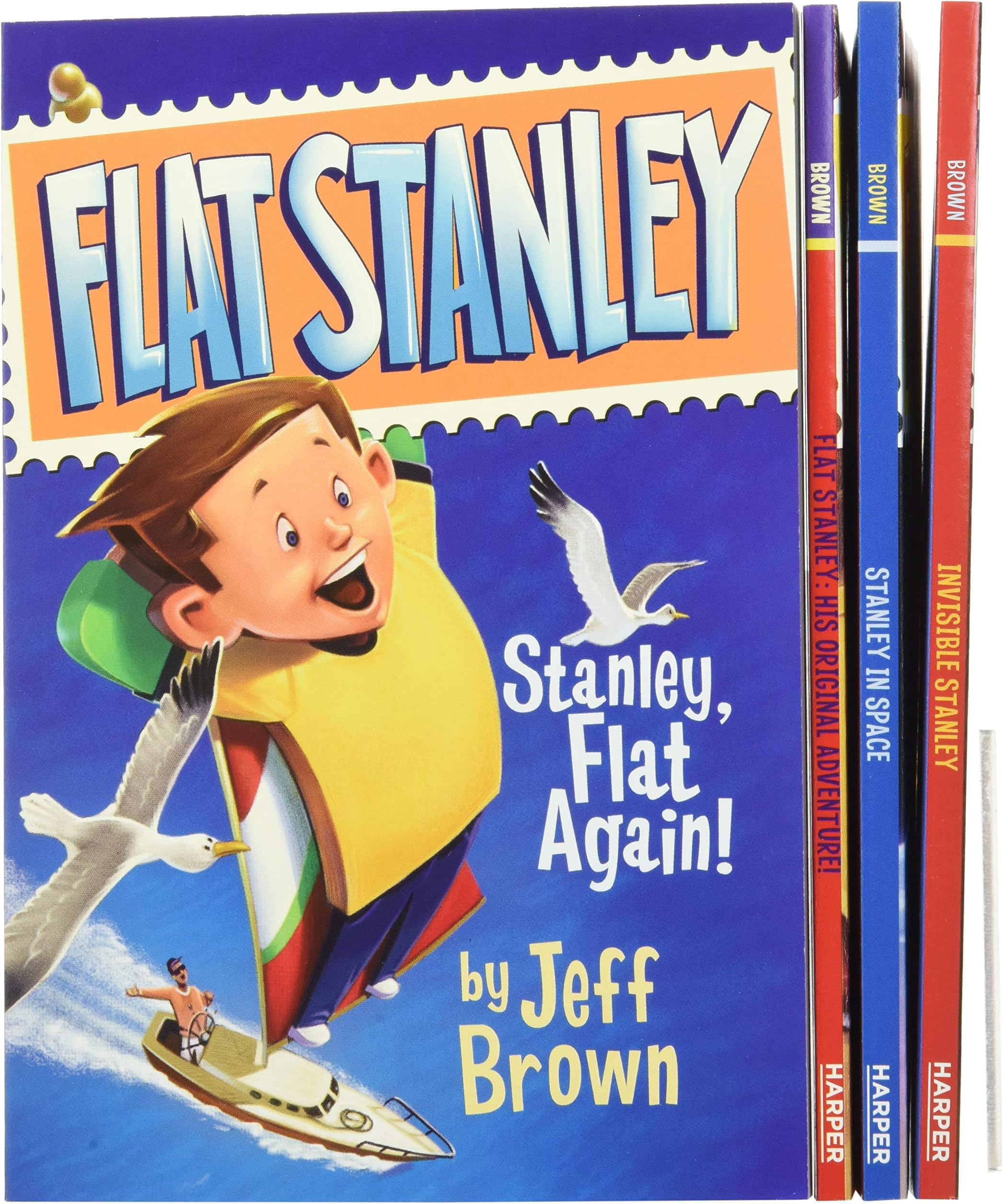 The Flat Stanley Collection Box Set: Flat Stanley, Invisible Stanley, Stanley in Space, and Stanley, Flat Again!