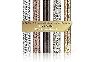 Leopard Print Heat Transfer Vinyl Sheets