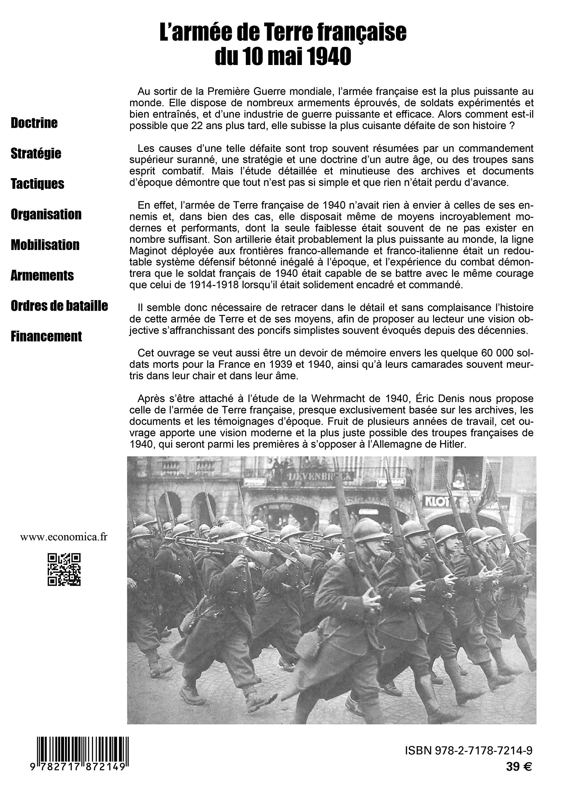 L'armée de terre française du 10 mai 1940 - Armes & Armées