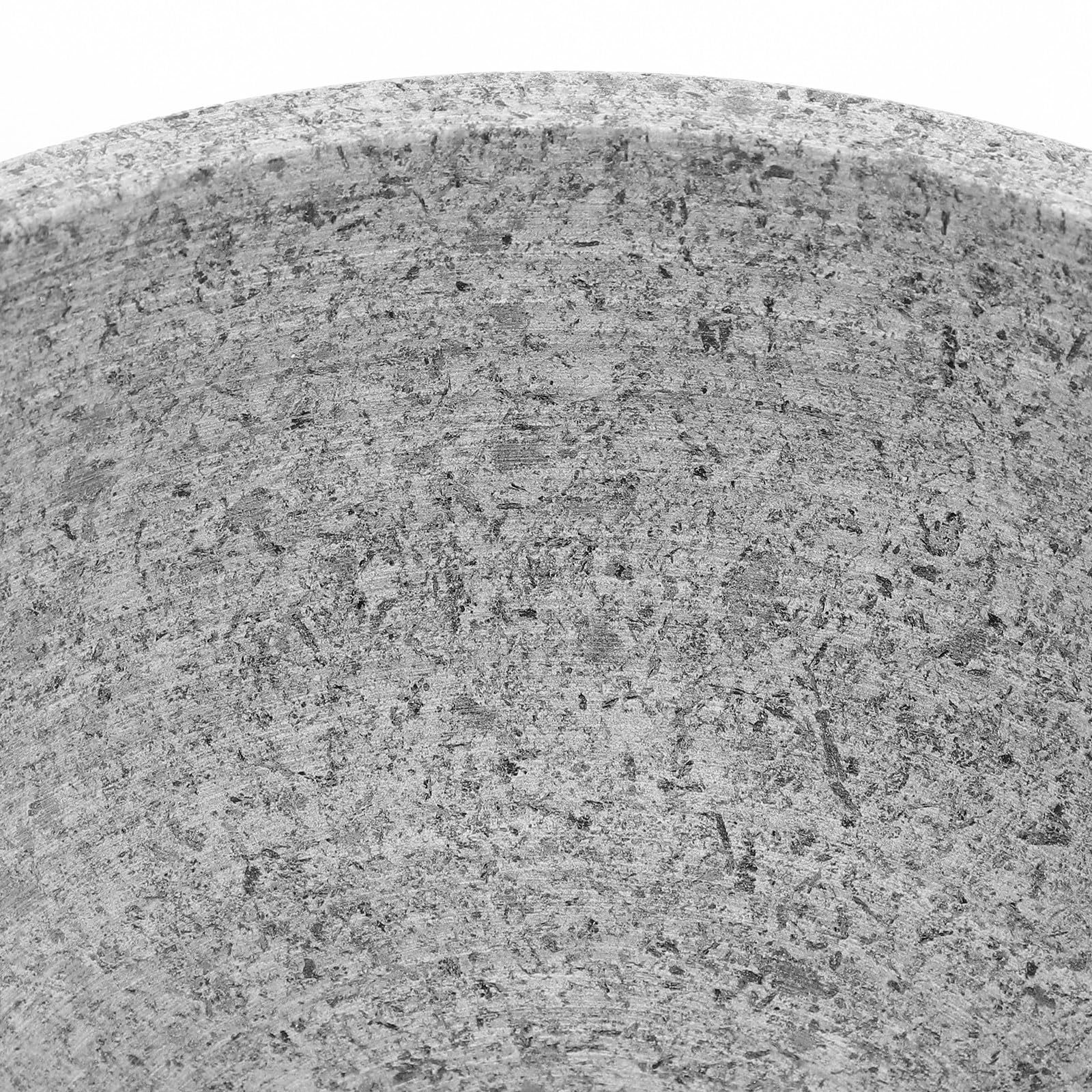 CALLARON Koreanische Dolsot Schüssel Hitzebeständig aus Naturstein 600ml mit Holztablett Runde Stein Bibimbap Schale und Leicht zu Reinigen für Küche