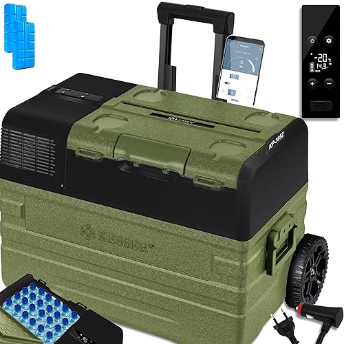 KESSER® Kompressor Kühlbox Auto elektrisch 52L, Camping Kühlbox 12/24/230V mit