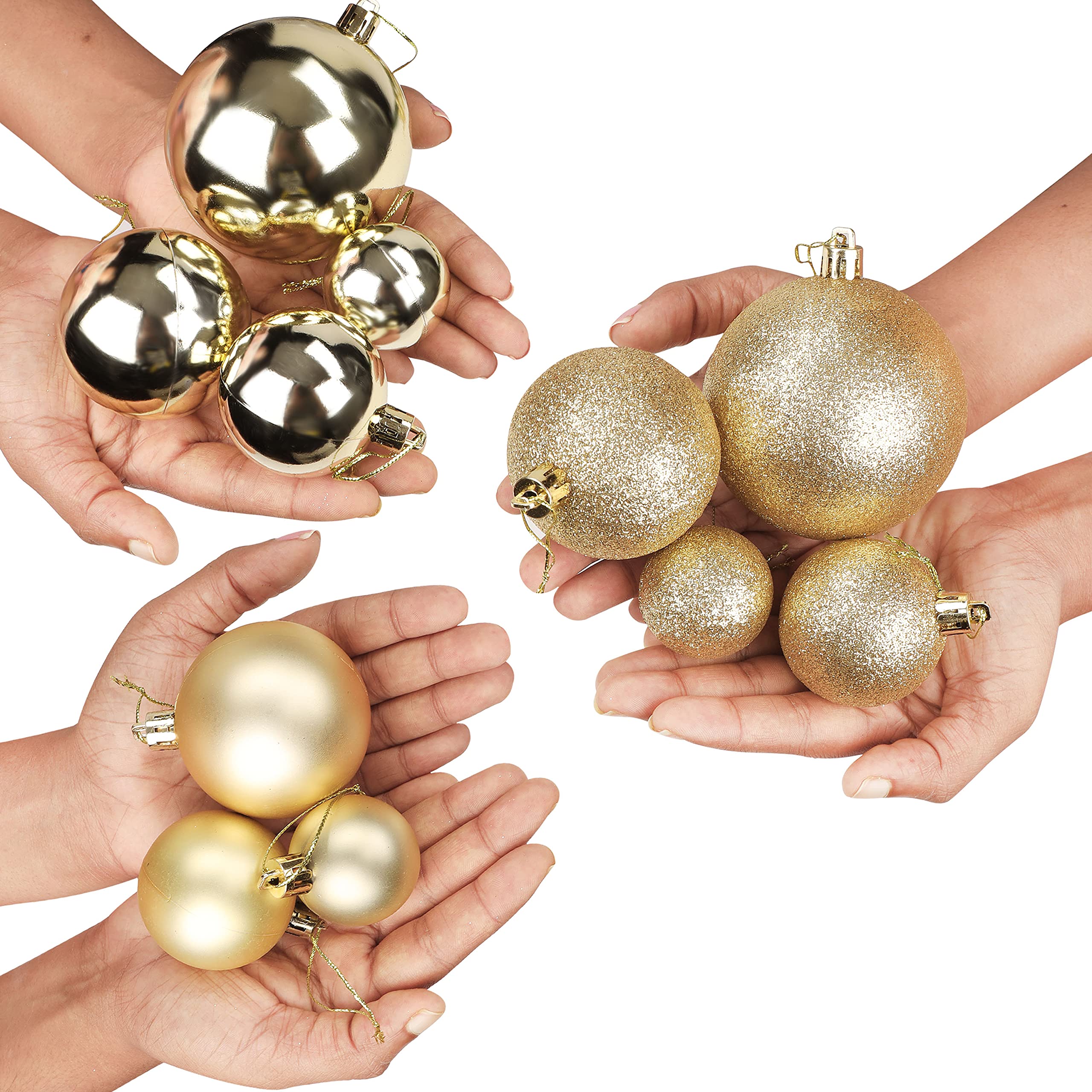 Relaxdays Lot De 100 Boules De Noël - Décorations De Noël