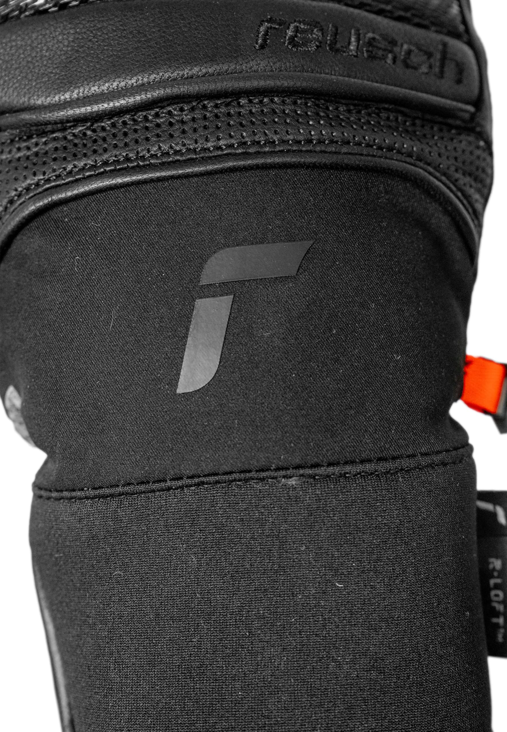 Reusch Alpine Master Unisex Skihandschuhe – Wasserabweisende & Winddichte Winterhandschuhe mit Ziegenleder, Knöchel- & Fingerpolsterung, Warm, Atmungsaktiv, Robust