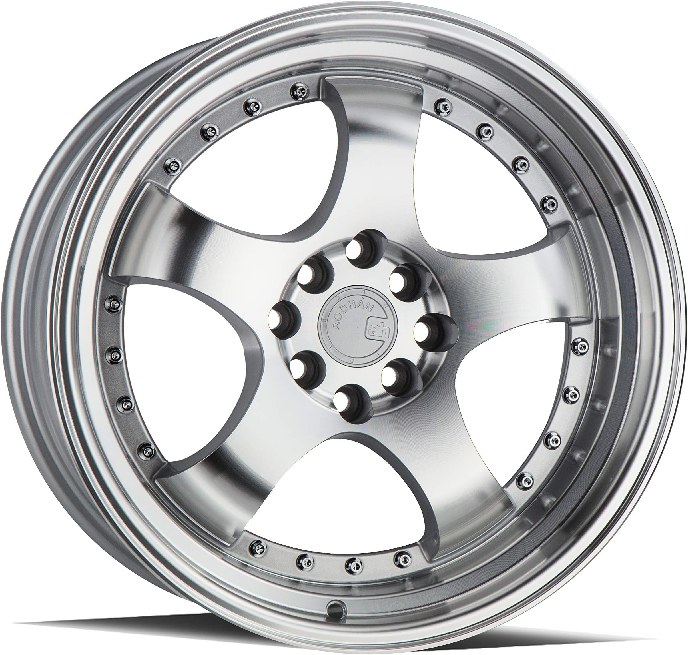 AodHan AH03 Wheel - Silver Mcahined Face and Lip: 17x9 Wheel Size; 4x100/114.3 Lug Pattern; 73.1mm Hug Bore; 25mm Off Set.