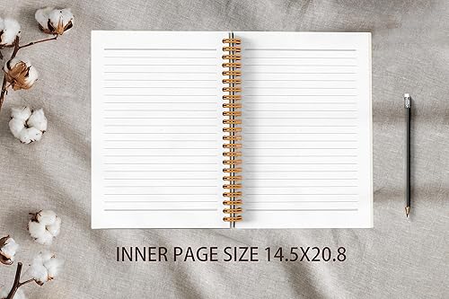 Miniatura 3 de Declaraciones de afrontamiento de ansiedad, salud mental, alivio de la ansiedad, línea botánica de plantas, cuaderno en espiral de 5.5 x 8.3