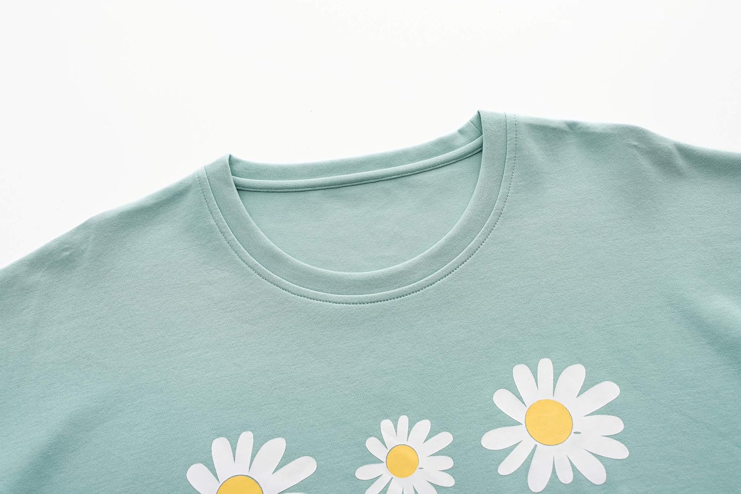 Vopmocld Big Girls' Short Sleeve Long Pants Pajama Sets 2PCS Cartoon Pattern & Letters Printed Sleepwear Lounge for Teens - Image 3