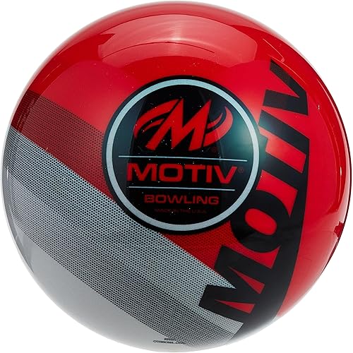 On The Ball Bowling Motiv Velocity Red/Grey Undrilled Spare Ball