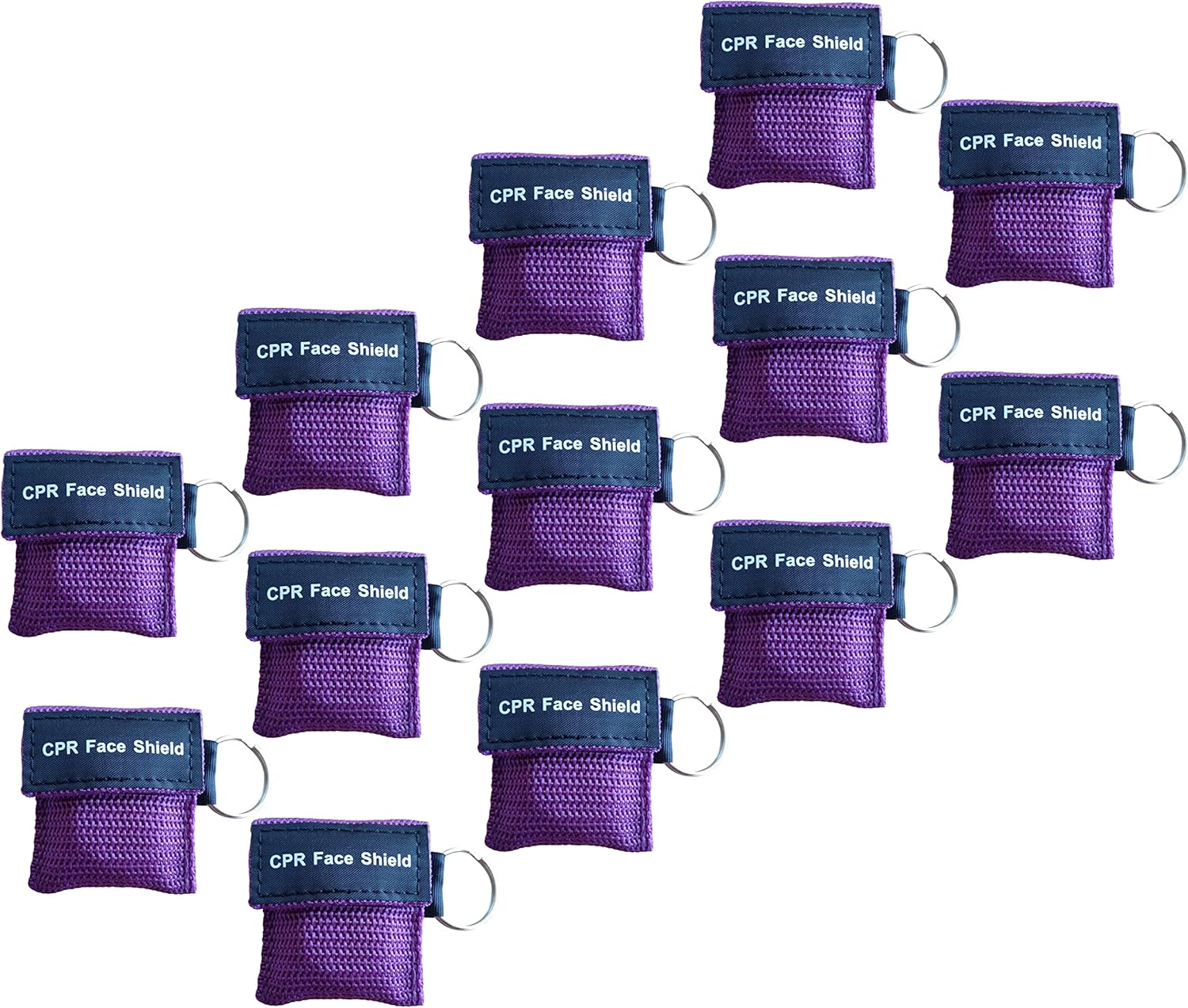 50pcs JTKNS CPR Face Shield CPR Keychain Ring Emergency Kit