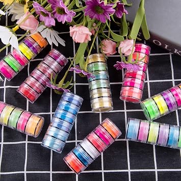 Duufin Pigment Powder for Nails 54 Colors Nail Pigment Powder