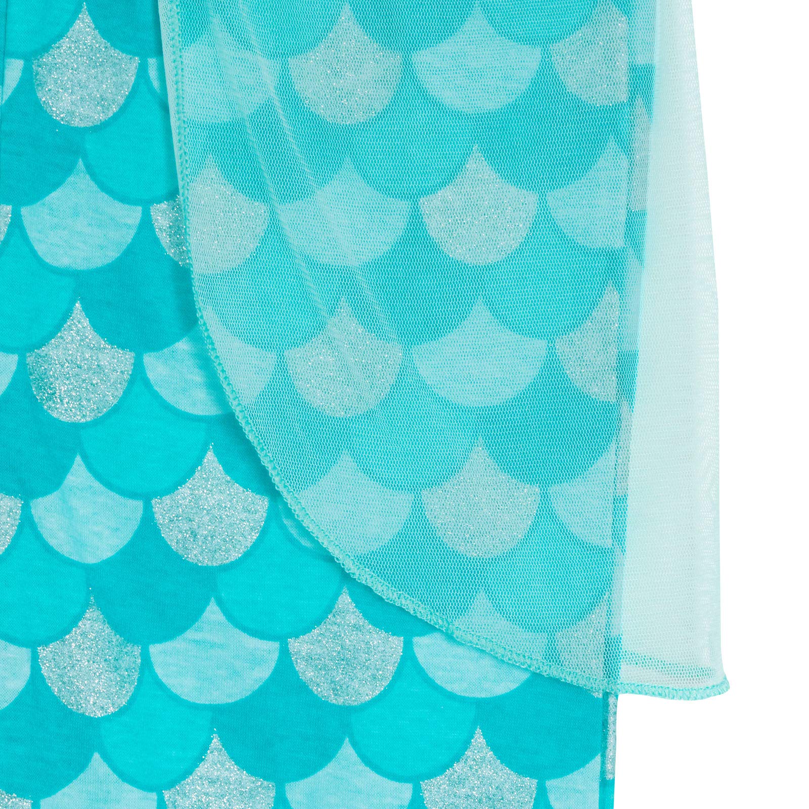Disney Pyjamas La Petite Sirène Ariel pour Filles Déguisement de Princesse PJs Longueur complète avec Pantalon de détente pailleté