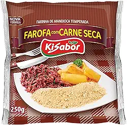 KiSabor Farofa De Carne Seca Kisabor 250 Gramas