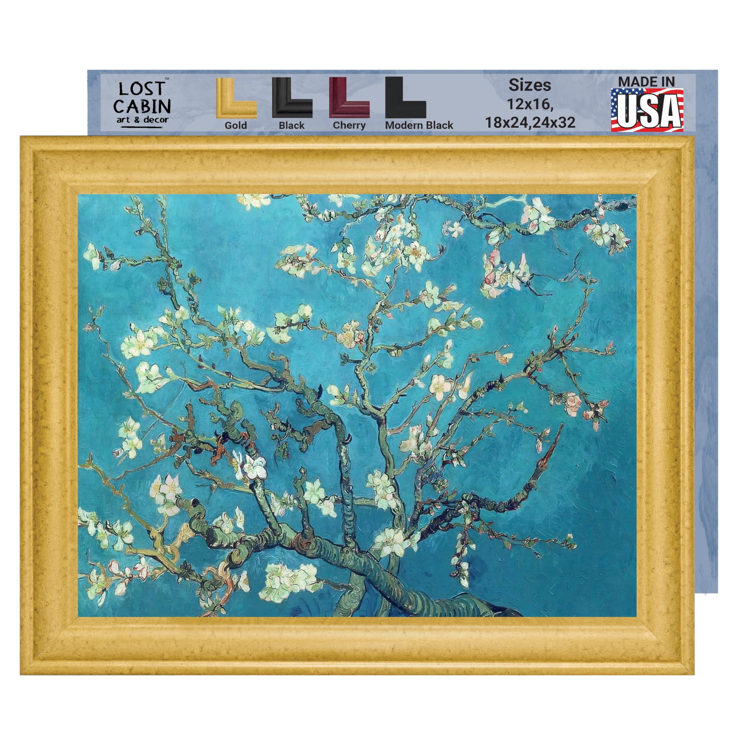 Amazon.co.jp: ヴィンセント・ファン・ゴッホ作 アーモンドの花と