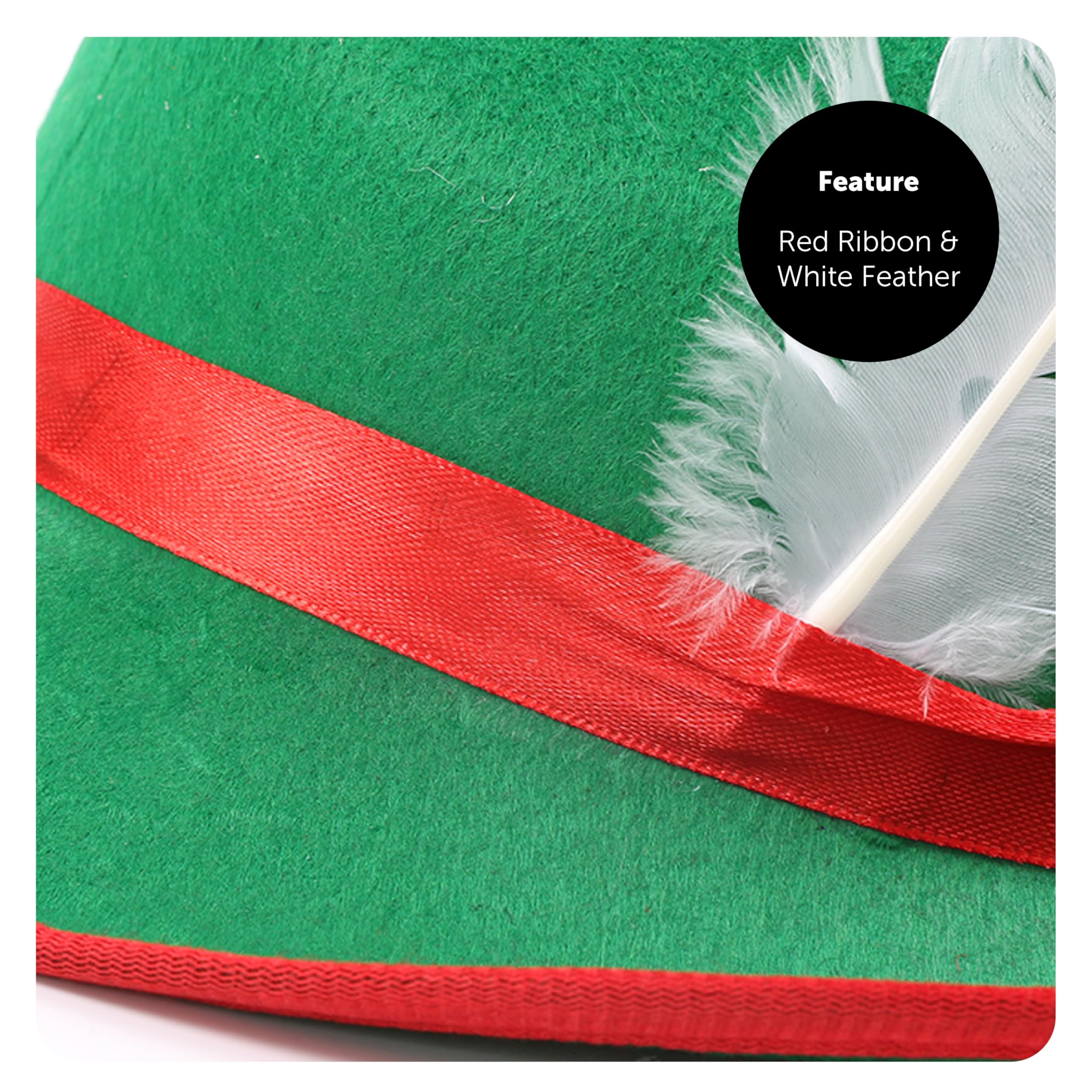Beistle Cappello Da Elfo In Feltro Con Campanelle – 1 Pezzo, Decorazione Natalizia E Carnevale, Taglia Unica