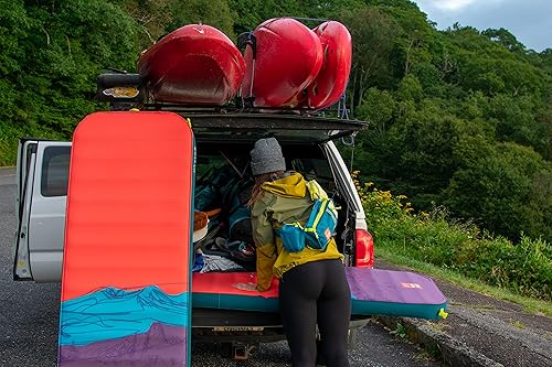 Miniatura 8 de ust Fillmatic - Colchoneta de dormir autoinflable con colchón de espuma, válvula reversible de infladodesinflado y bolsa de transporte para tienda