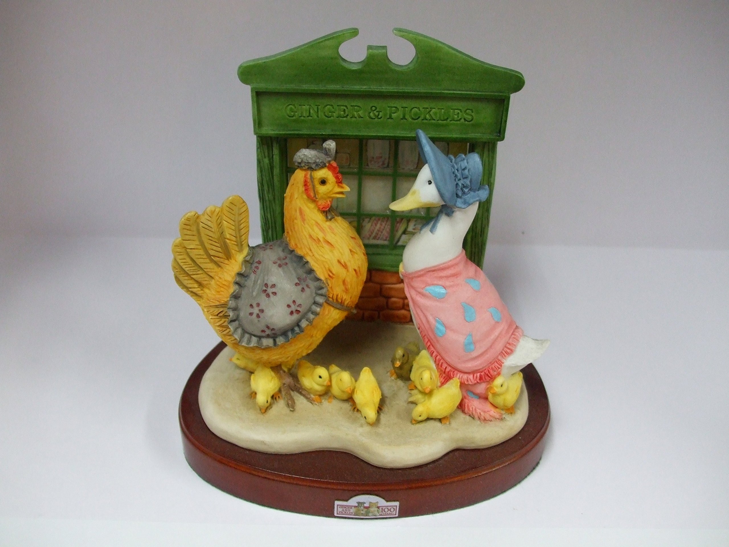 Beatrix PotterBy Border Fine Art Studios GINGER & PICKLES Centenary Figurine Year 2009 A9864 Height 5 Inches