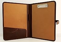 Vista 16 de Noda Leather clipboard A4 Italian Genuine Veg tan Portfolio Business Writing Pad Cognac