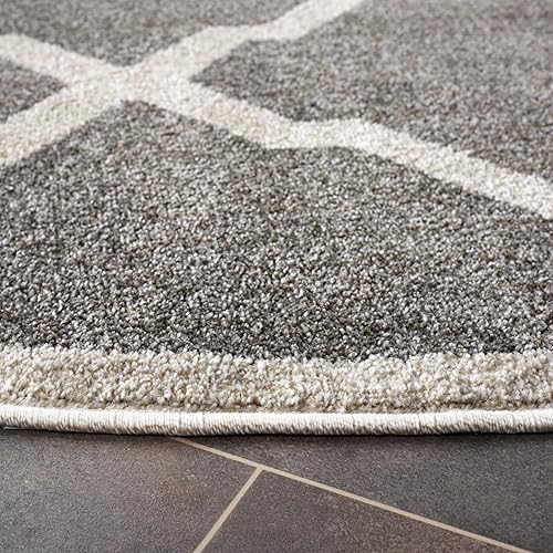 Vista 79 de Safavieh Amherst Collection amt421b Gris Claro y Beige Interior/exterior Area Rug, Polipropileno