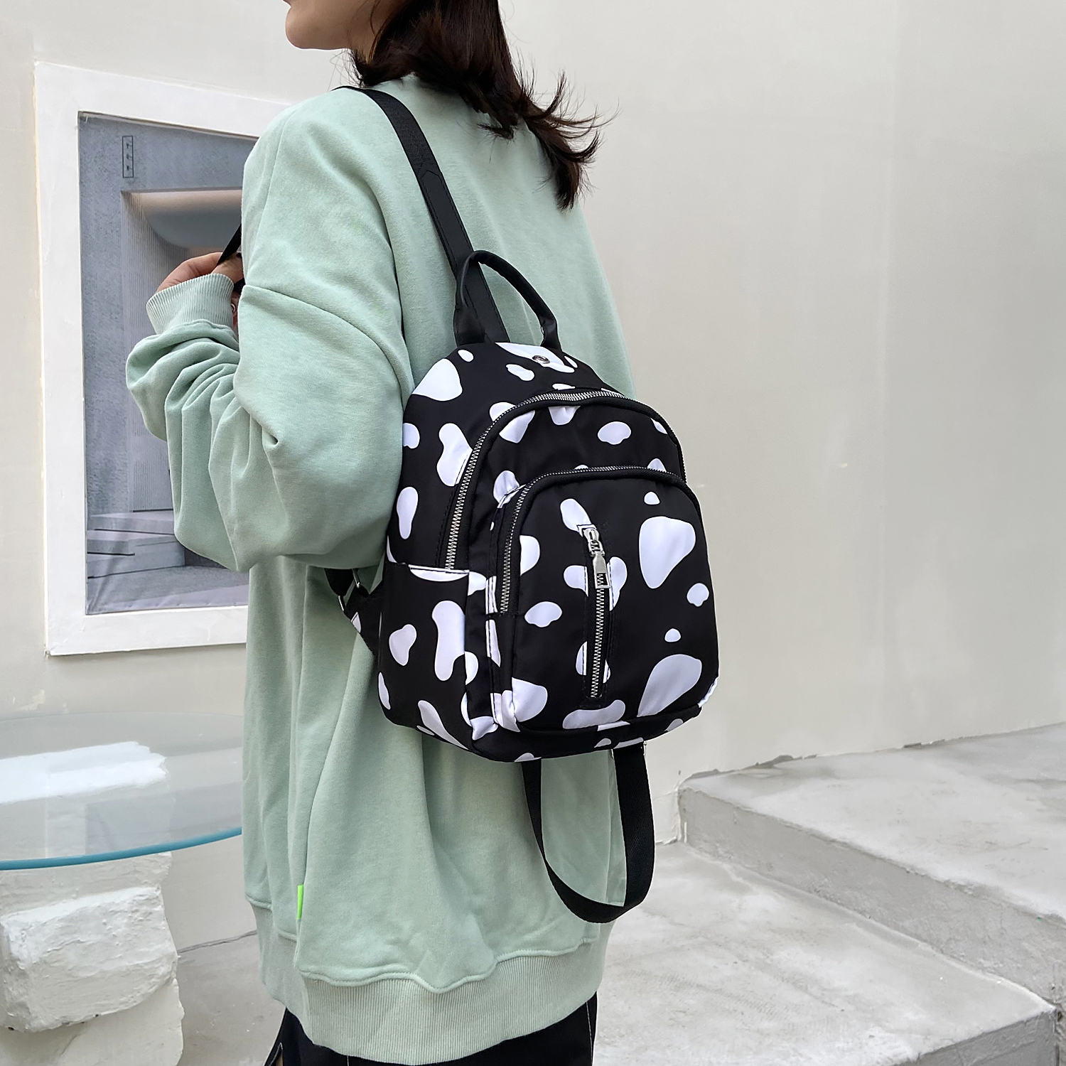 Elegante damesrugzak, modern, waterdicht, sportief, klein, damesrugzak, stadsrugzak, schoolrugzak, diefstalbestendige tas, rugzaktas, handtas, kleine dagrugzak, handtas Elegante damesrugzak, modern, waterdicht, sportief, klein, damesrugzak, stadsrugzak, schoolrugzak, diefstalbestendige tas, rugzaktas, handtas, kleine dagrugzak, handtas