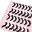 Cat Eye Lashes Yasnai False Eyelashes Volume Thick Lashes 16mm Wispy Cat Eye Fake Lashes Natural Eyelashes 14 Pairs Pack
