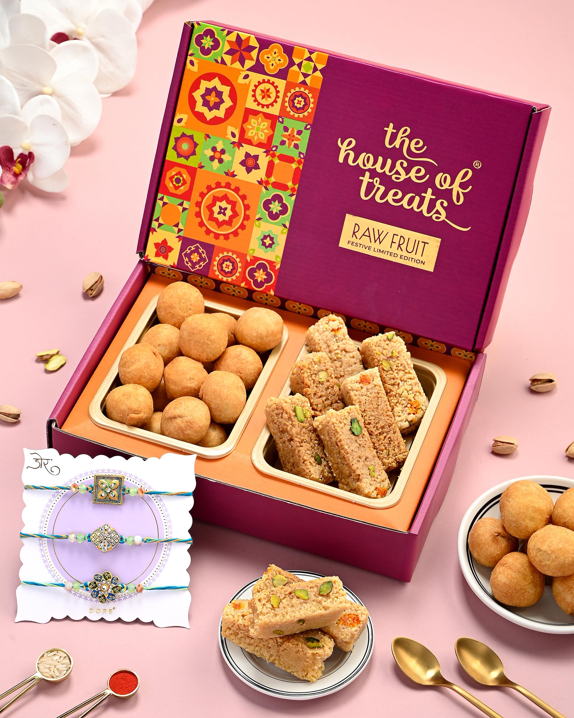 House Of Treats® Rakhi Set Of 3 With Sweets Rakhi Combo Set Of 3 Rakhi With Sweets Gift Sweets With Rakhi Mikcake Kachori 3 Rakhi With Sweets Earth & Sky Rakhi Pack Of 3 (B0D8QJF44P) Amazon Price History, Amazon Price Tracker