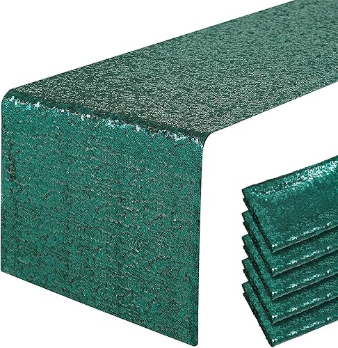 Miniatura 1 de Pufogu - Camino de mesa de lentejuelas brillantes de 12 x 72 pulgadas para fiestas de cumpleaños, decoración de bodas, despedidas de soltera,