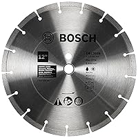 Vista 10 de BOSCH DB1241S Hoja de diamante de borde segmentado estándar de 12 pulgadas con eje de 1 pulgada para aplicaciones universales de corte tosco