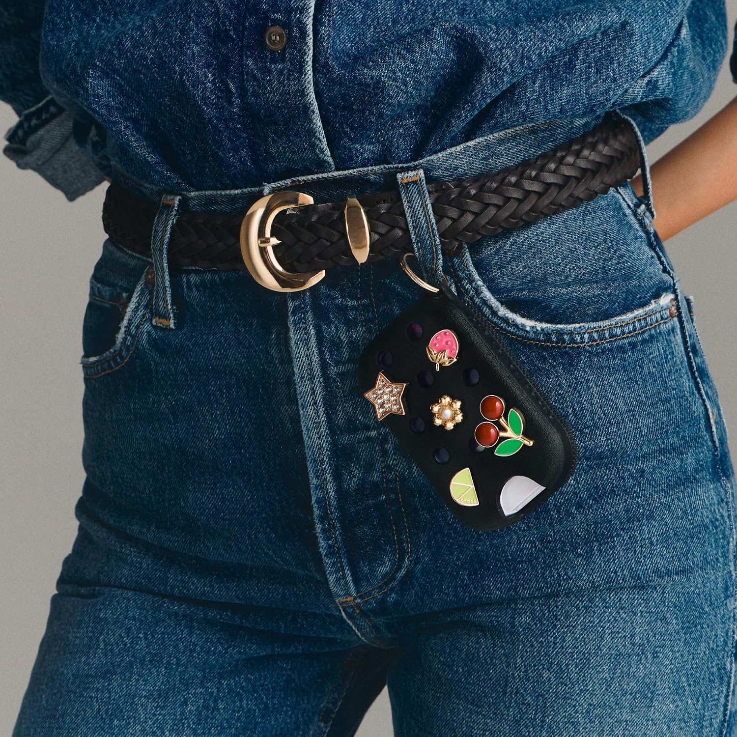 Touchland x Crocs Hand Mist Case with 5 Jibbitz Charms – Jet Black
