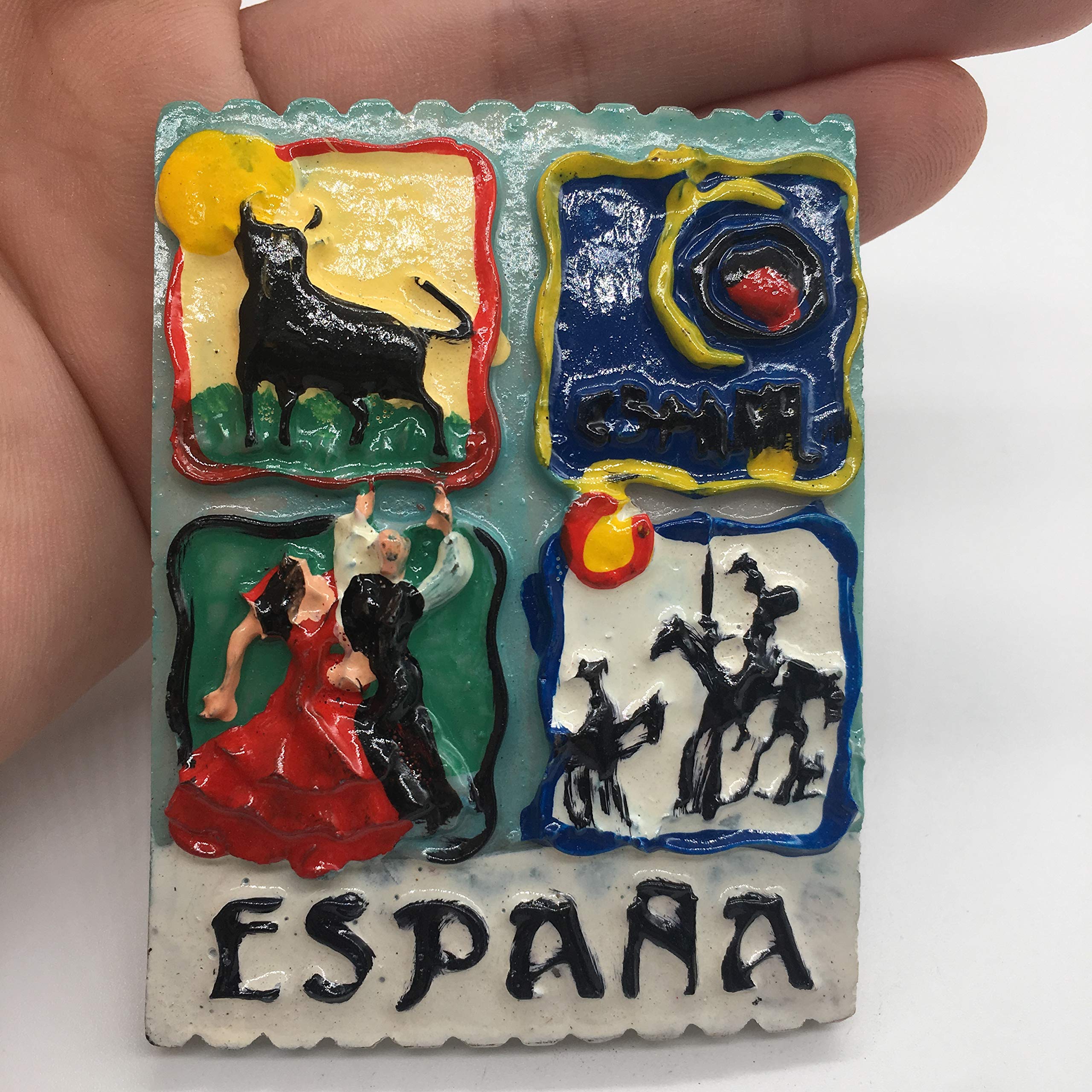 Magnete del Frigorifero Tibidabo Barcelona Spain 3D Resin Handmade Craft Tourist Travel Città Souvenir Collection Lettera Frigorifero Sticker