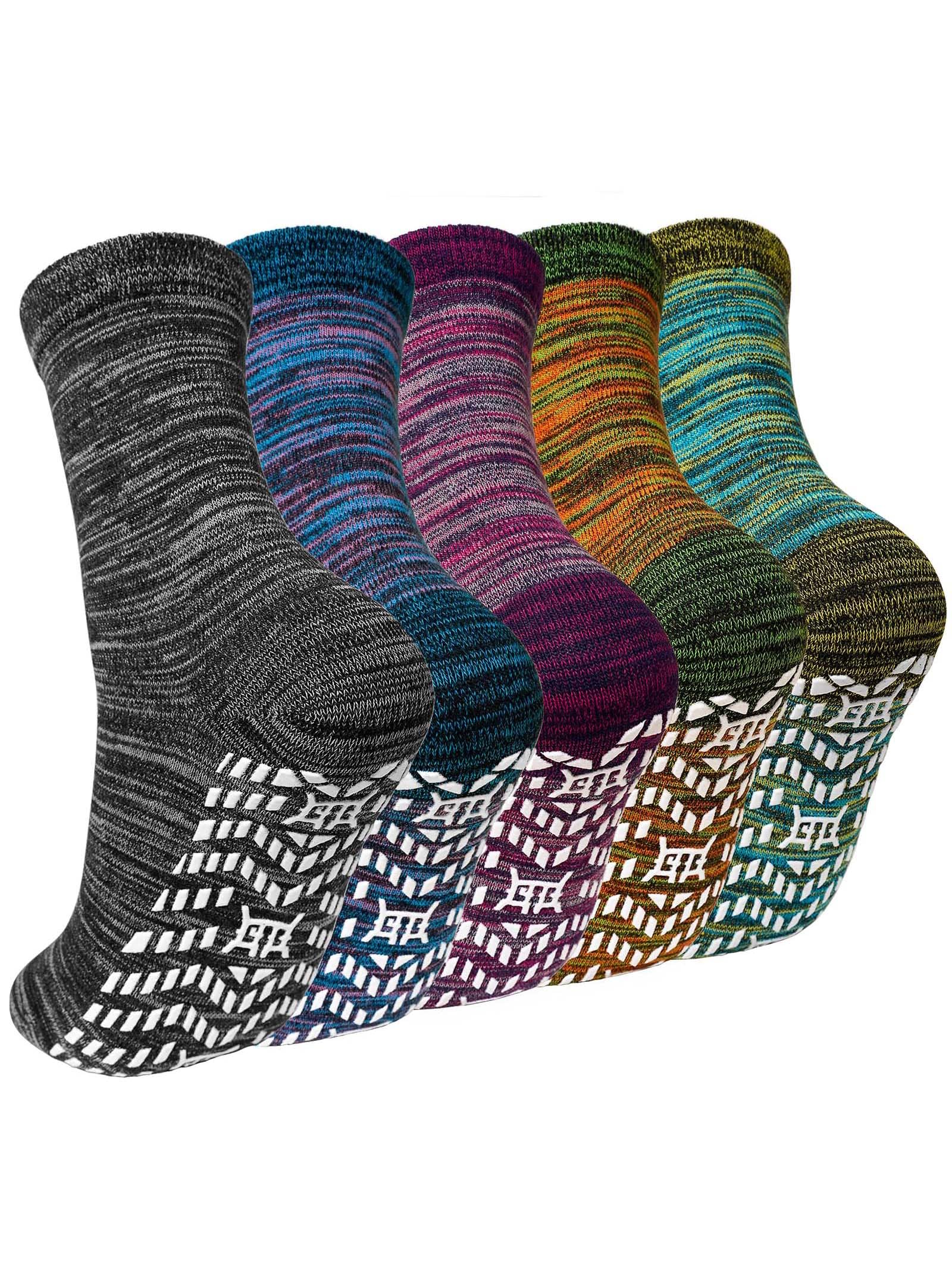 Artfasion Non Slip Socks Men: Women Grip Anti Slip Socks for Seniors Hospital Yoga Pilates