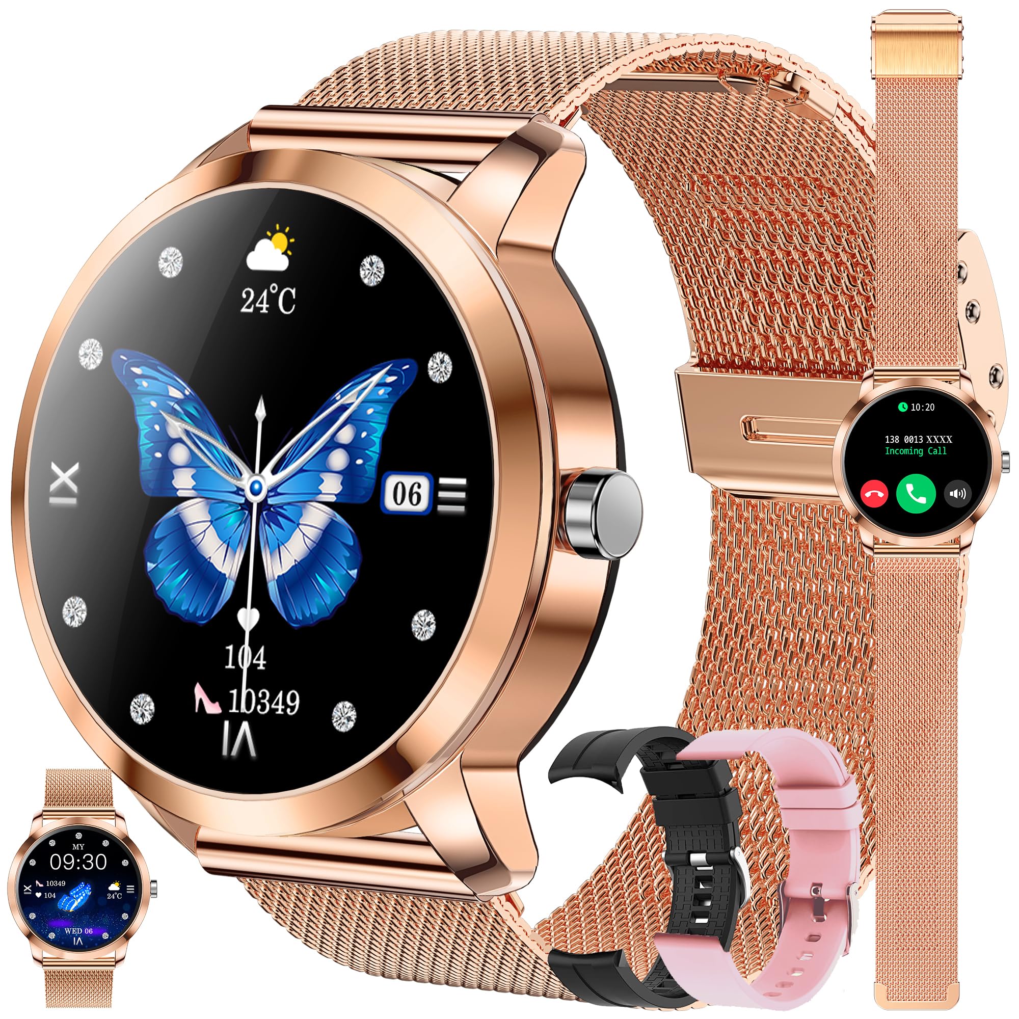 ZPIMY Women's Smart Watch with Bluetooth Calling