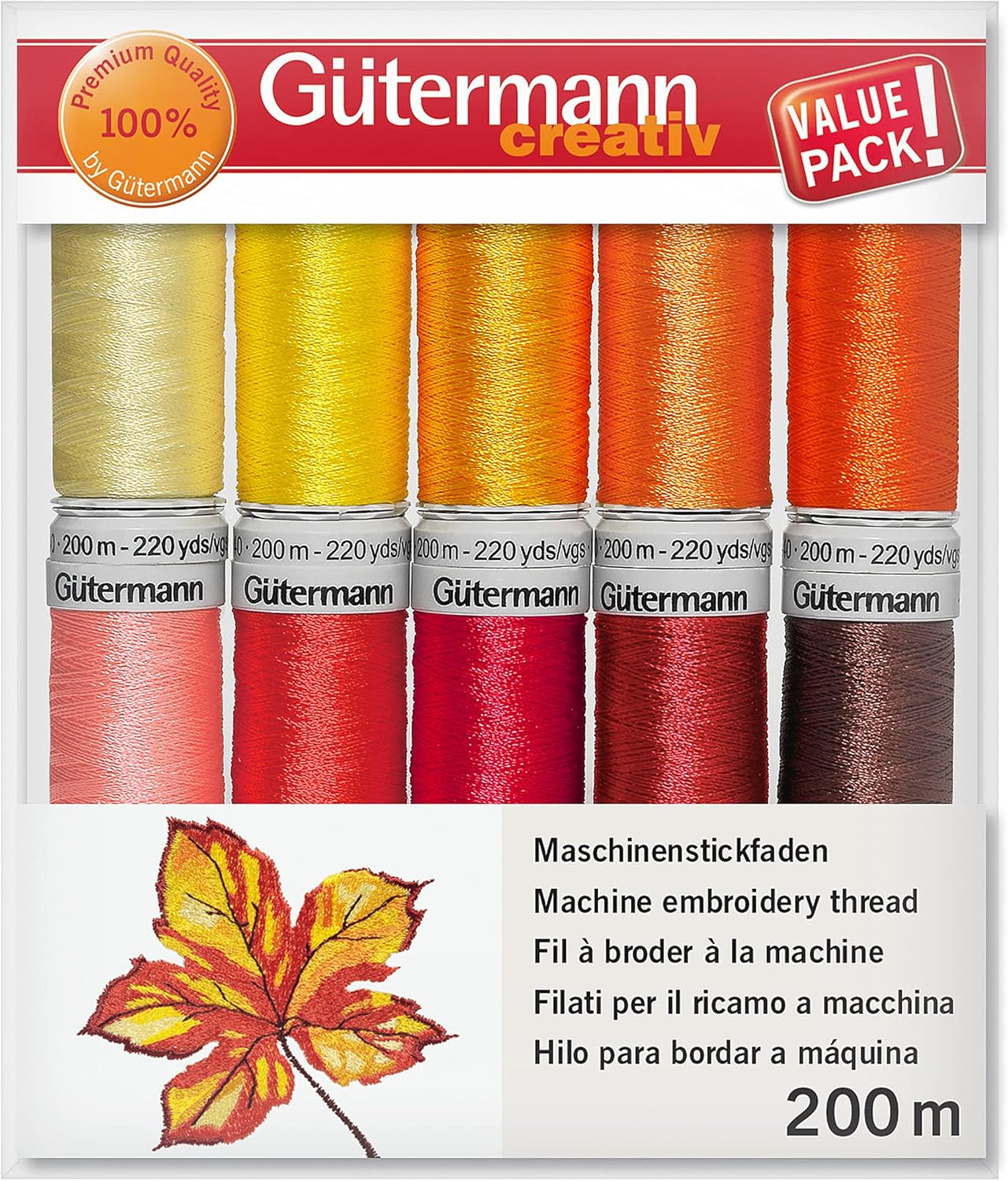 Gutermann Thread Set, Multi-Colour, 200 m