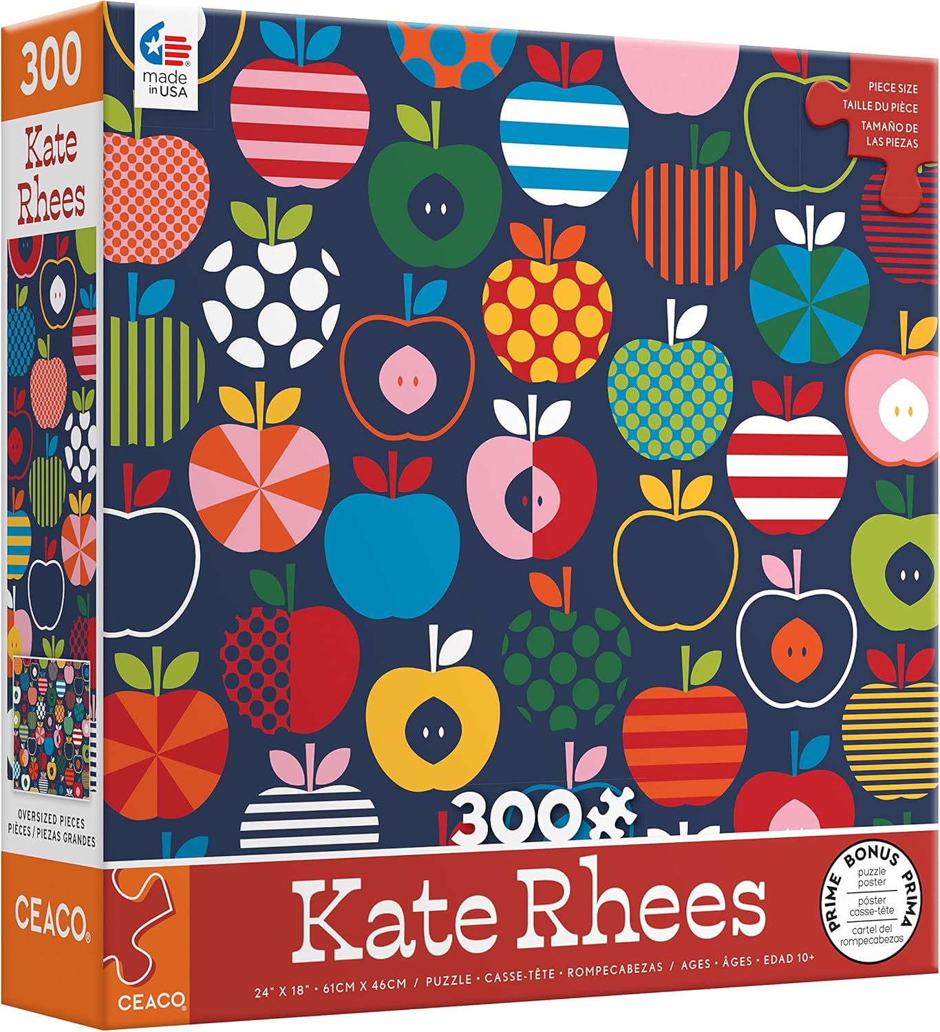 Ceaco - Kate Rhees - Scandi Apples - Oversized 300 Piece Jigsaw Puzzle