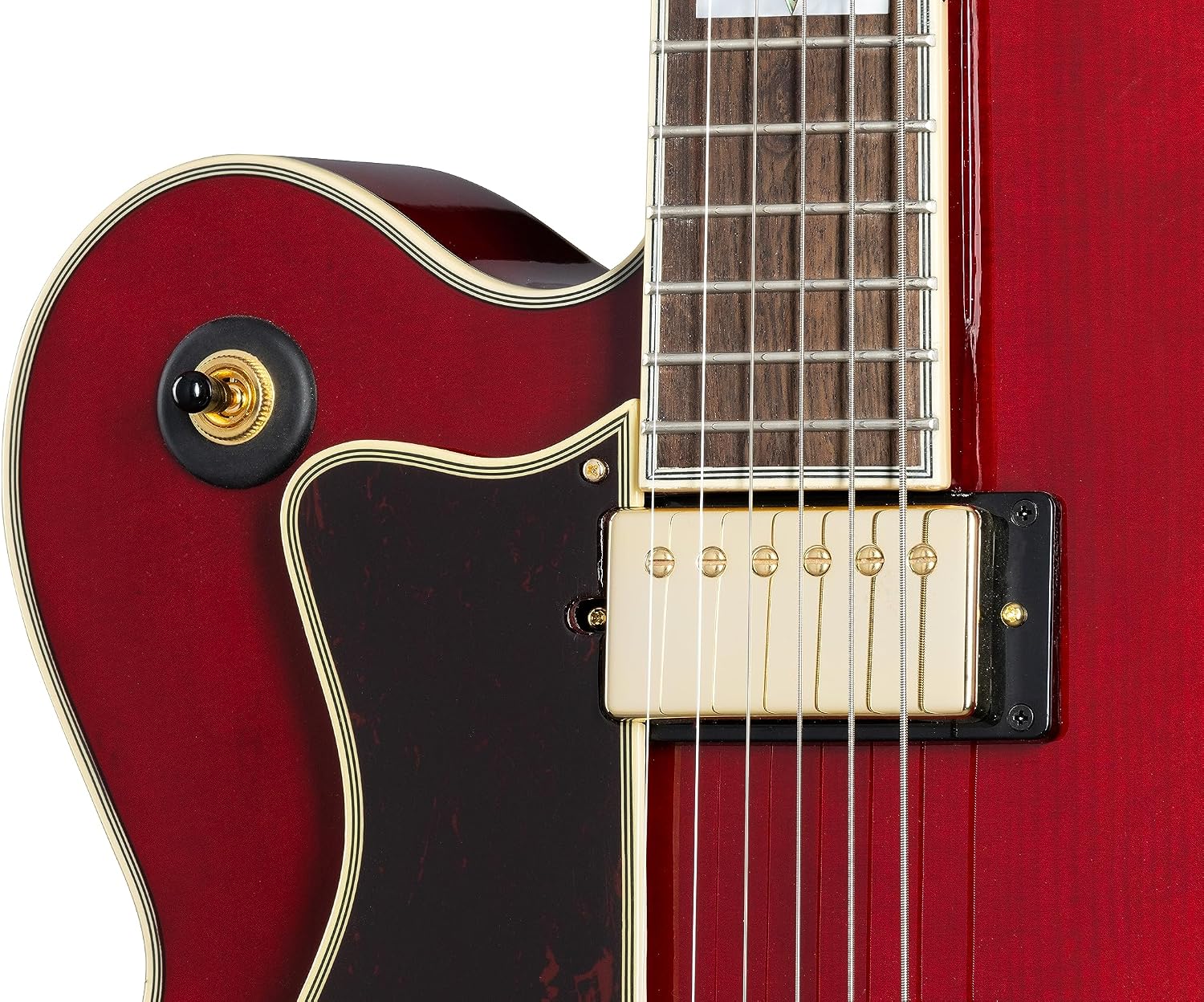 Epiphone Broadway Archtop Hollowbody, Lefty Wine Red with Gig Bag